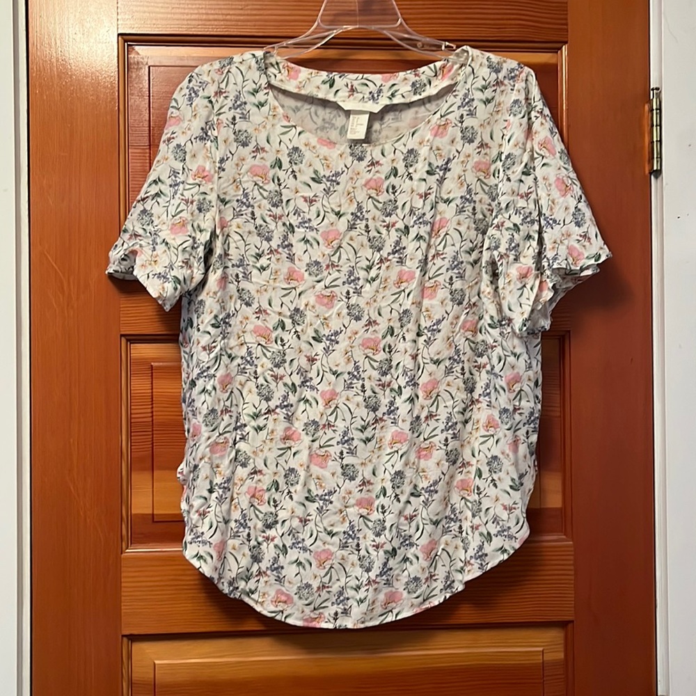 H&M 8 Floral Blouse